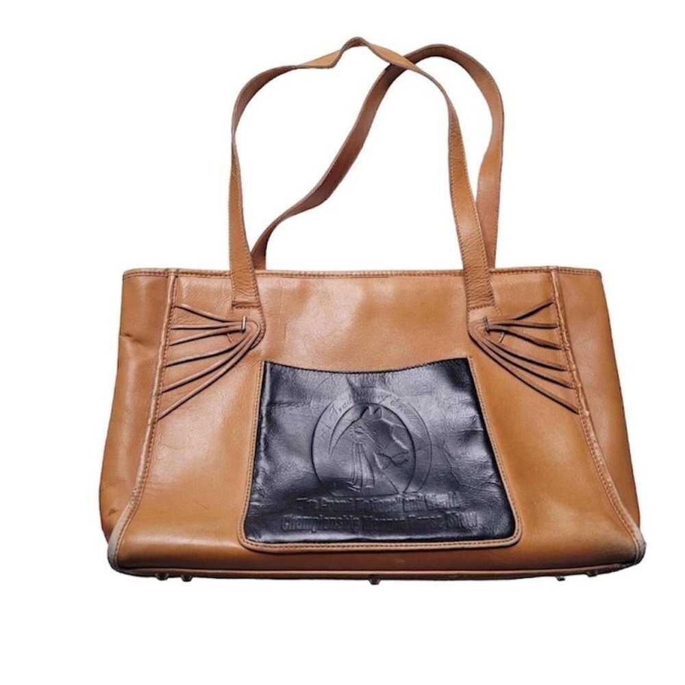 Vintage 90s Morgan Horse Show World Championship Leather Purse